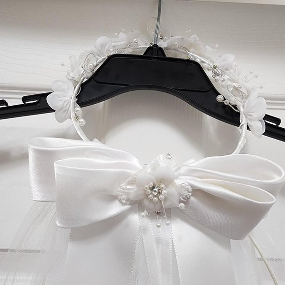 Perfect princess gown for Flower girl, baptism, first communion or confirmation. - Picture 11 of 13